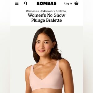 Bombas No Show Plunge Bralette Medium